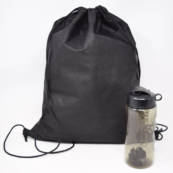 Robert Irvine Fit Crunch Cinch Sack Backpack Sports Shake Bottle Mixing Ball New - Picture 3 of 13